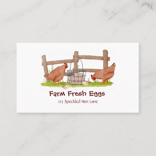 Farm-Eier Visitenkarte (Vorderseite)