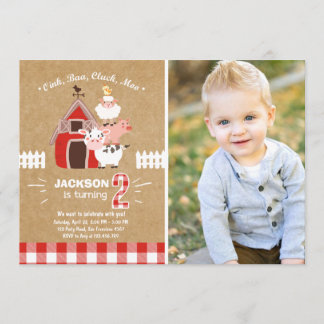 Farm Einladungen Geburtstag alter McDonald Land