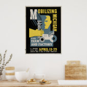 Farm Factory Mobilisierung Michigan 1943 WPA Vinta Poster (Küche)
