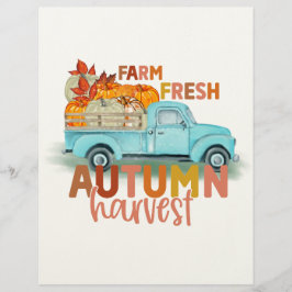 Farm Fresh Autumn Harvest Letterhead Briefbogen