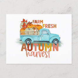Farm Fresh Autumn Harvest Quote Feiertagspostkarte