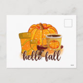 Farm Fresh Autumn Harvest Quote Feiertagspostkarte (Rückseite)