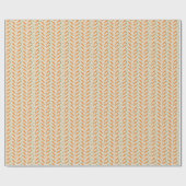 Farm-Fresh Carrot Herringbone Pattern Geschenkpapier (Flach)
