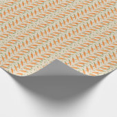 Farm-Fresh Carrot Herringbone Pattern Geschenkpapier (Ecke)