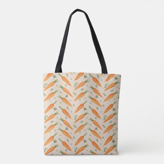 Farm-Fresh Carrot Herringbone Pattern Tasche (Rückseite)