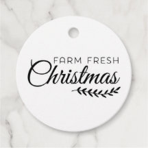 Farm Fresh Christmas Fevor Tags
