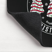 Farm Fresh Christmas Tree Cakes Retro Xmas Tree Fa Mousepad (Ecke)