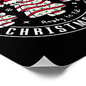 Farm Fresh Christmas Tree Cakes Retro Xmas Tree Fa Poster (Ecke)