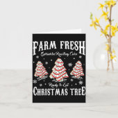 Farm Fresh Christmas Tree Xmas Debbie Cakes Family Karte (Gelbe Blume)