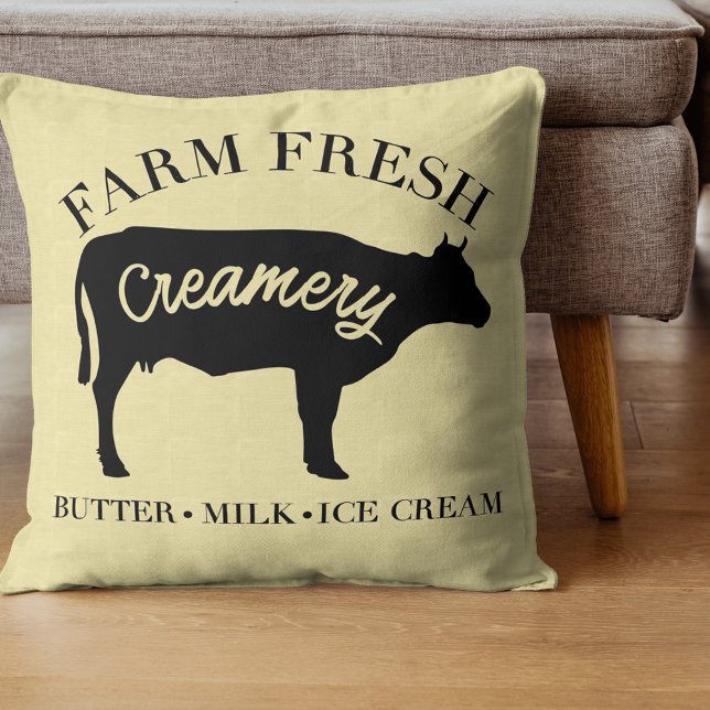 Farm Fresh Creamery Cow Kissen (Von Creator hochgeladen)