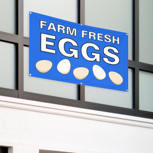 Farm Fresh Eggs Banner (Äußeres Gebäude)