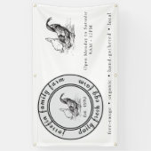 Farm Fresh Eggs Chicken Coop Rustic Country Farm Banner (Vertikal)