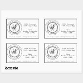 Farm Fresh Eggs Chicken Coop Rustic Country Farm Rechteckiger Aufkleber (Blatt)