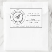 Farm Fresh Eggs Chicken Coop Rustic Country Farm Rechteckiger Aufkleber (Tasche)