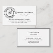 Farm Fresh Eggs Chicken Coop Rustic Country Farm Visitenkarte (Vorne/Hinten)