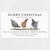 Farm Fresh Eggs | Monogram Egg Carton Etiketten (Design 1)