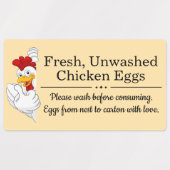 Farm Fresh Eggs | Monogram Egg Carton Etiketten (Design 2)