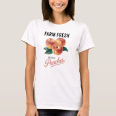 Farm Fresh Georgia Peaches Peach Fruit Lover T-Shirt (Vorderseite)