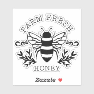 Farm Fresh Honey Bee Spring Sign-58219 Aufkleber