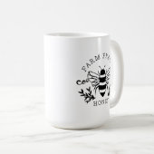 Farm Fresh Honey Bee Spring Sign-58219 Kaffeetasse (VorderseiteRechts)