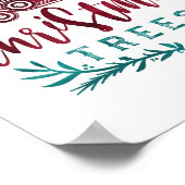 Farm Fresh Old Red Truck Weihnachtsbaum Lieferung Poster (Ecke)