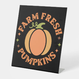 Farm Fresh Pumpkin Pedestal Sockelschild