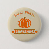 Farm fresh pumpkins button (Vorderseite)