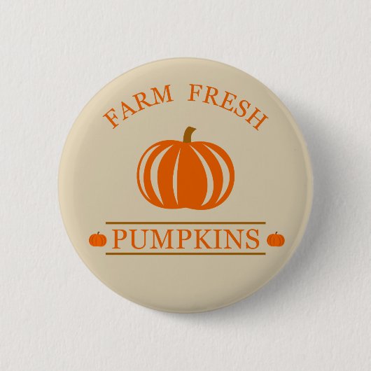 Farm fresh pumpkins button (Vorderseite)
