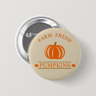 Farm fresh pumpkins button