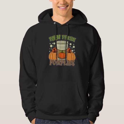 Farm Fresh Pumpkins Cute Pumpkin Spice Latte Hoodie (Vorderseite)
