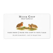 Farm Fresh Quail Eggs | Monogram Egg Carton (Vorne)