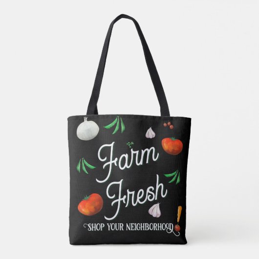 Farm fresh, shop your neighborhood tasche (Rückseite)