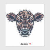 Farm Friend Cattle Face Aufkleber (Blatt)