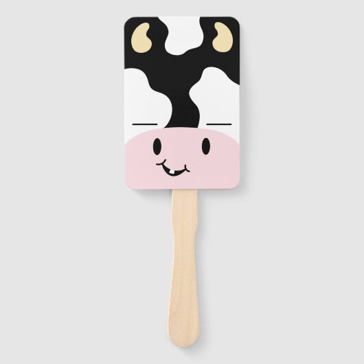 Farm Friends Cow & Pony Hand Fan Masken Fächer (Vorderseite)