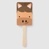 Farm Friends Cow & Pony Hand Fan Masken Fächer (Rückseite)