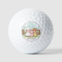 Farm friends forever - cute & cozy golfball
