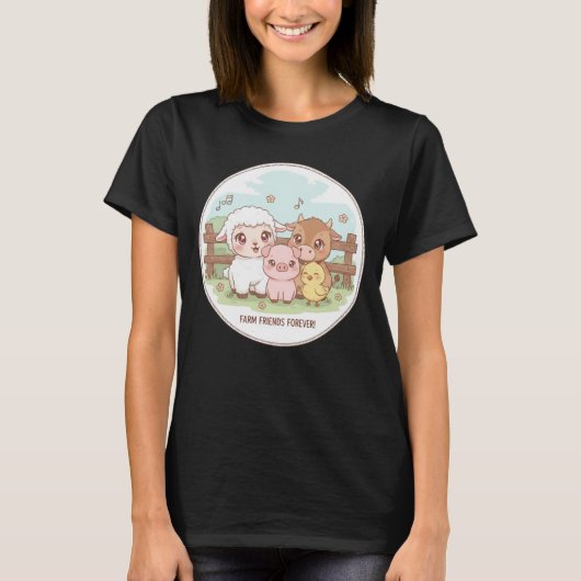 Farm friends forever - cute & cozy T-Shirt (Vorderseite)