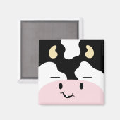 Farm Friends fröhliches Kuh Magnet (Vorderseite/Rückseite)