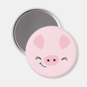 Farm Friends Playful Pig Magnet (Vorderseite/Rückseite)