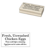 Farm Frische Eier | Monogramm-Eierkarton Gummistempel (Stempel)