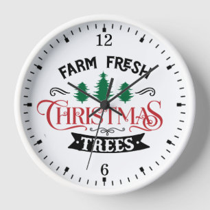 Farm Frische Weihnachtsbäume Design-54390 Uhr