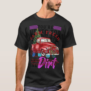 Farm Frische Weihnachtsbäume Roter LKW Weihnachtsg T-Shirt
