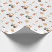 Farm Garden Wasserfarbe Muster Geschenkpapier (Ecke)
