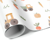 Farm Garden Wasserfarbe Muster Geschenkpapier (Rolleneckpunkt)