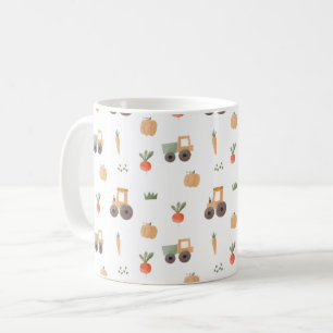 Farm Garden Wasserfarbe Muster Kaffeetasse