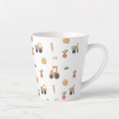 Farm Garden Wasserfarbe Muster Milchtasse (Rechts)