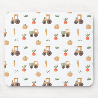 Farm Garden Wasserfarbe Muster Mousepad