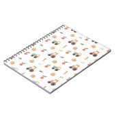 Farm Garden Wasserfarbe Muster Notizblock (Linke Seite)