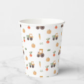 Farm Garden Wasserfarbe Muster Pappbecher (Links)