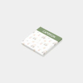 Farm Garden Wasserfarbe Muster Post-it Klebezettel (angewinkelt)